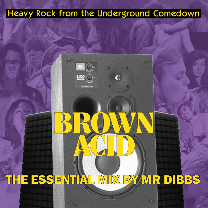 V/A Brown Acid 'The Essential Mix' by Mr. Dibbs LP cover art