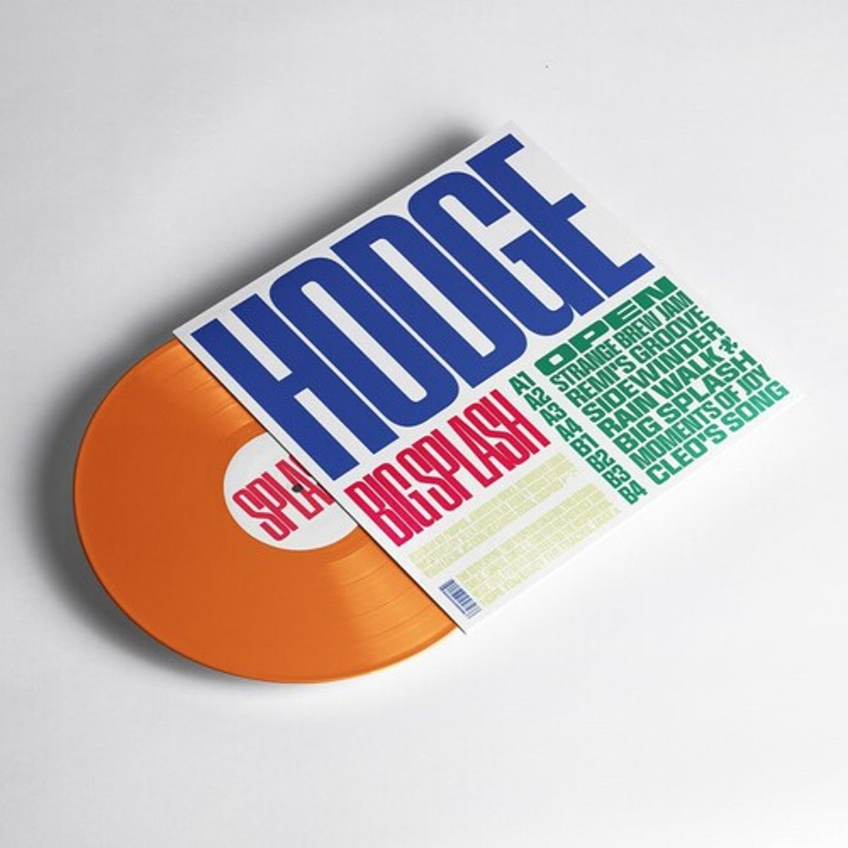 Hodge "Big Splash" (Orange vinyl) LP cover art