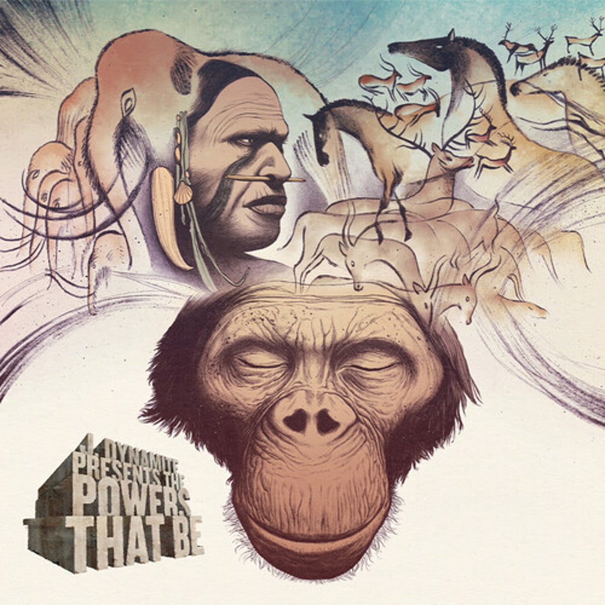 Jeff Dynamite "The Powers That Be" LP cover art