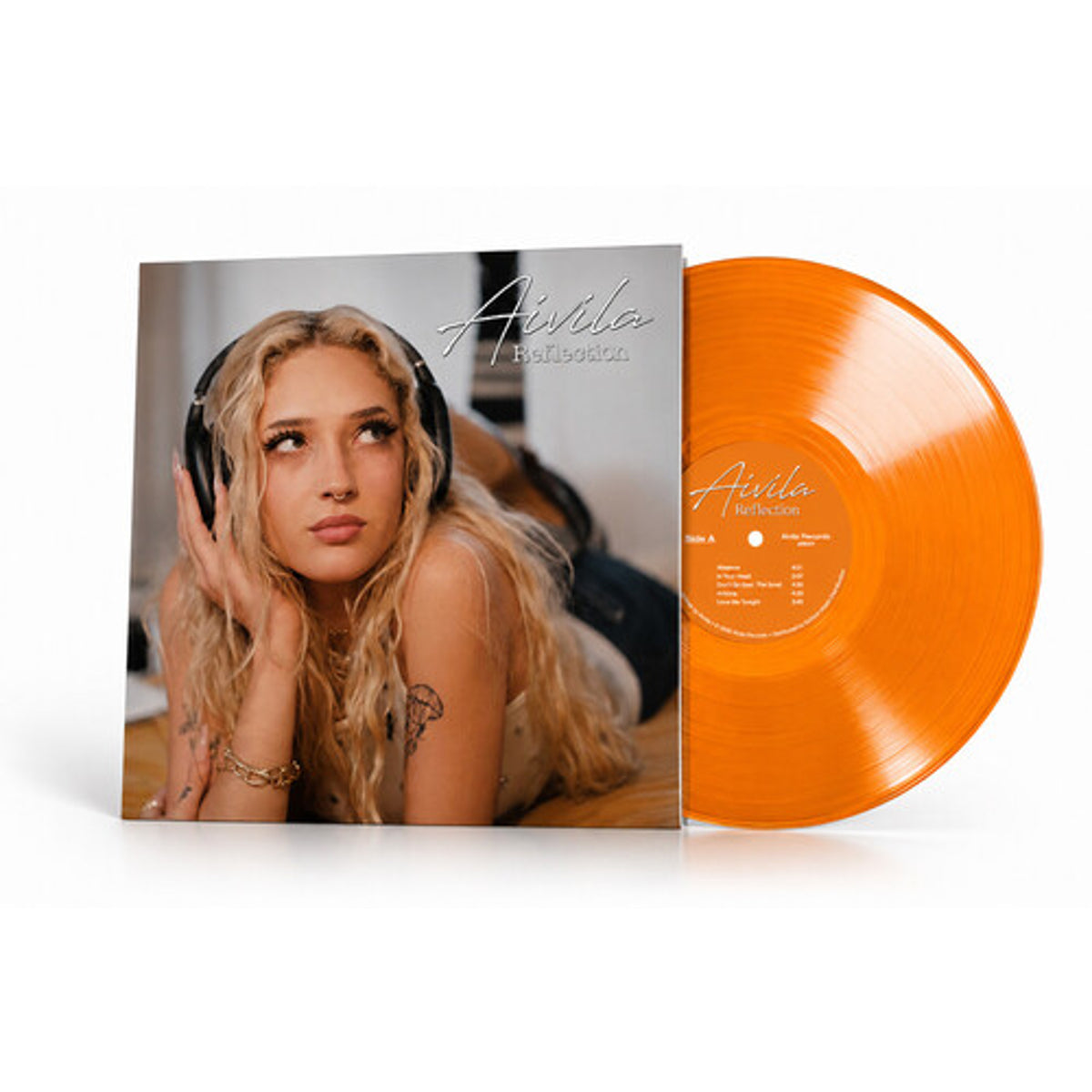 Aivila "Reflection" (Orange vinyl) LP cover art