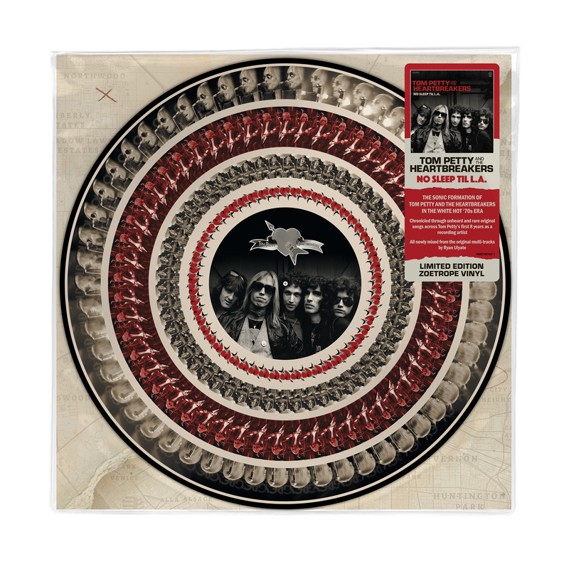 Tom Petty and the Heartbreakers "No Sleep Til L.A." (Zoetrope Vinyl) LP cover art