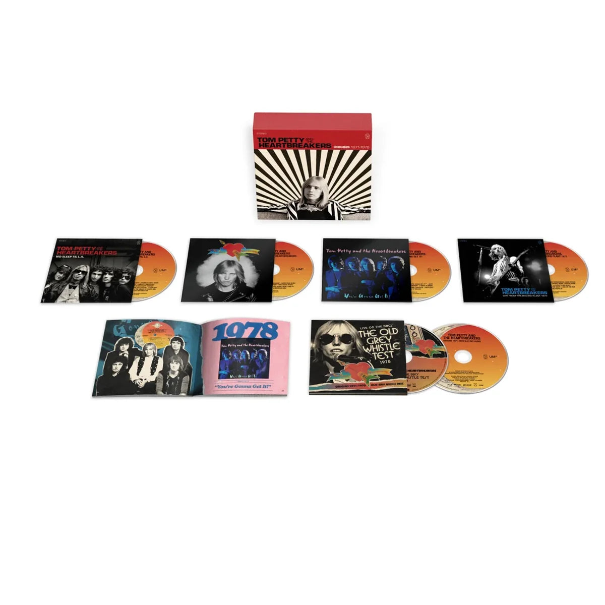 Tom Petty and the Heartbreakers "Origins 1971-1978" (Deluxe Edition; DVD Blu-ray) 4xCD cover art