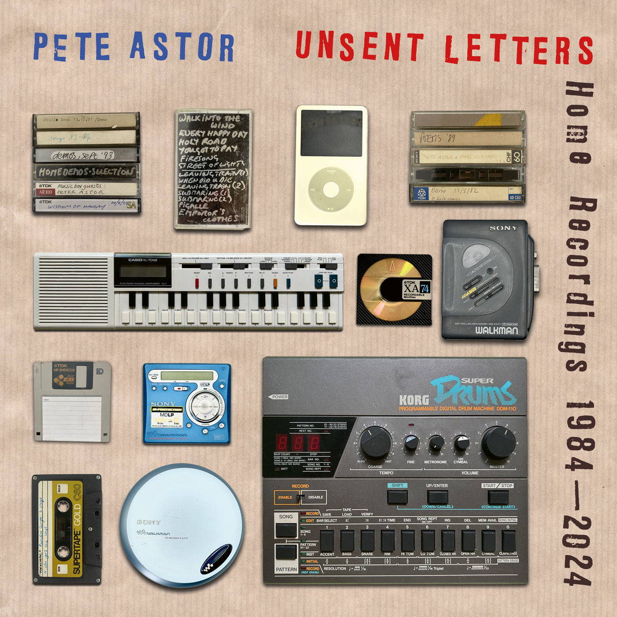 Pete Astor Unsent Letters: Home Recordings 1984-2024 cover artwork