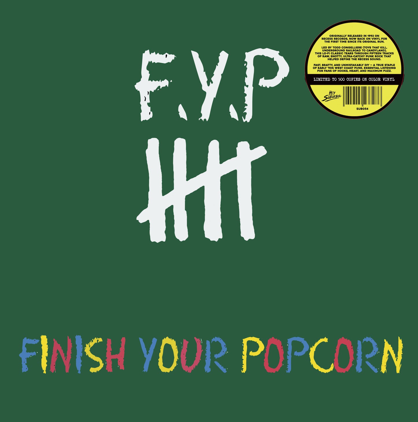 F.Y.P. "Finish Your Popcorn" LP