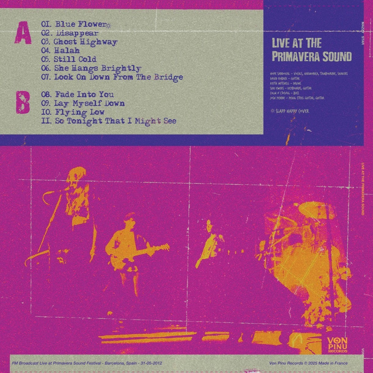 Mazzy Star "Live At The Primavera Sound" LP