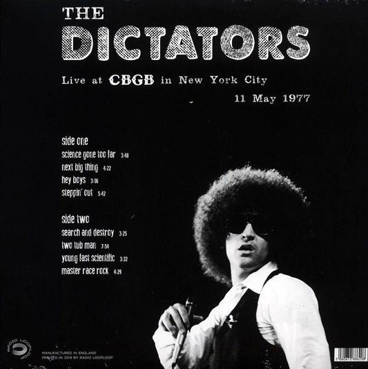Dictators, The "Live At CBGB In New York City 11 May 1977" LP
