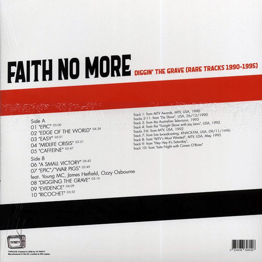 Faith No More "Diggin' The Grave: Rare Tracks 1990-1995" LP