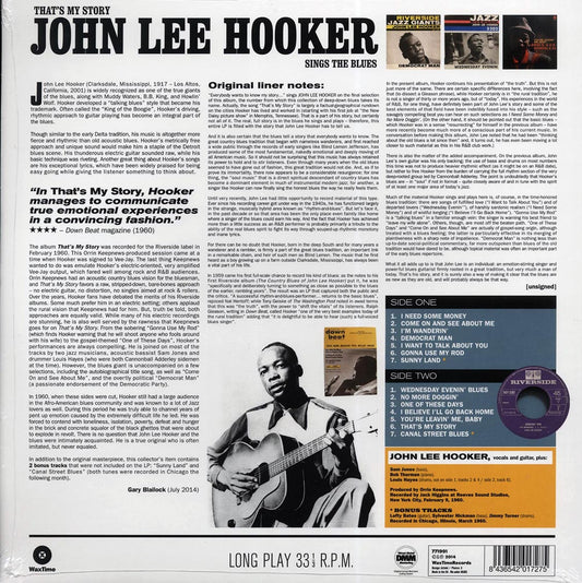 John Lee Hooker "That's My Story" LP