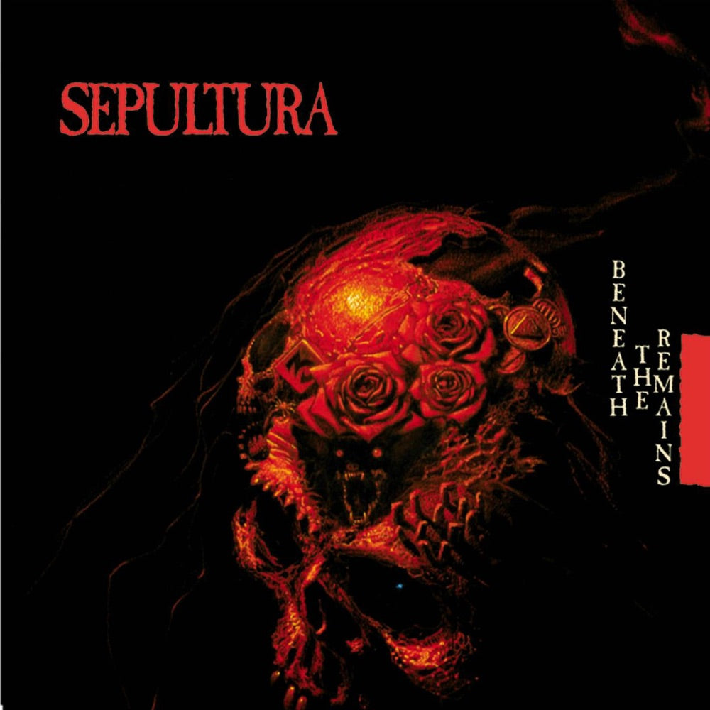 Sepultura Beneath the Remains CD cover art