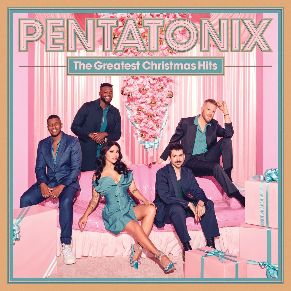 Pentatonix The Greatest Christmas Hits CD cover art