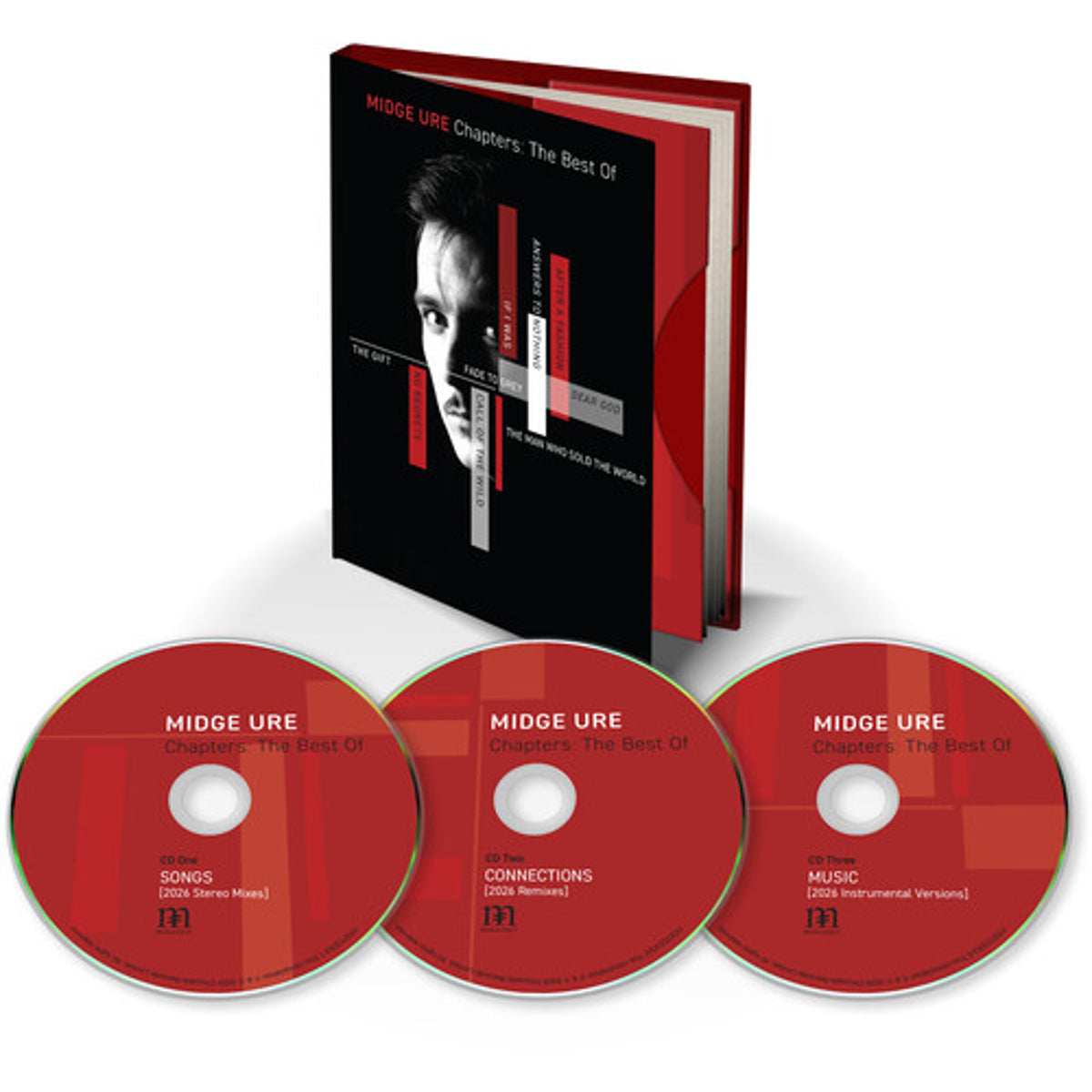 Midge Ure "Chapters: The Best Of (Deluxe Edition)" 3xCD cover art