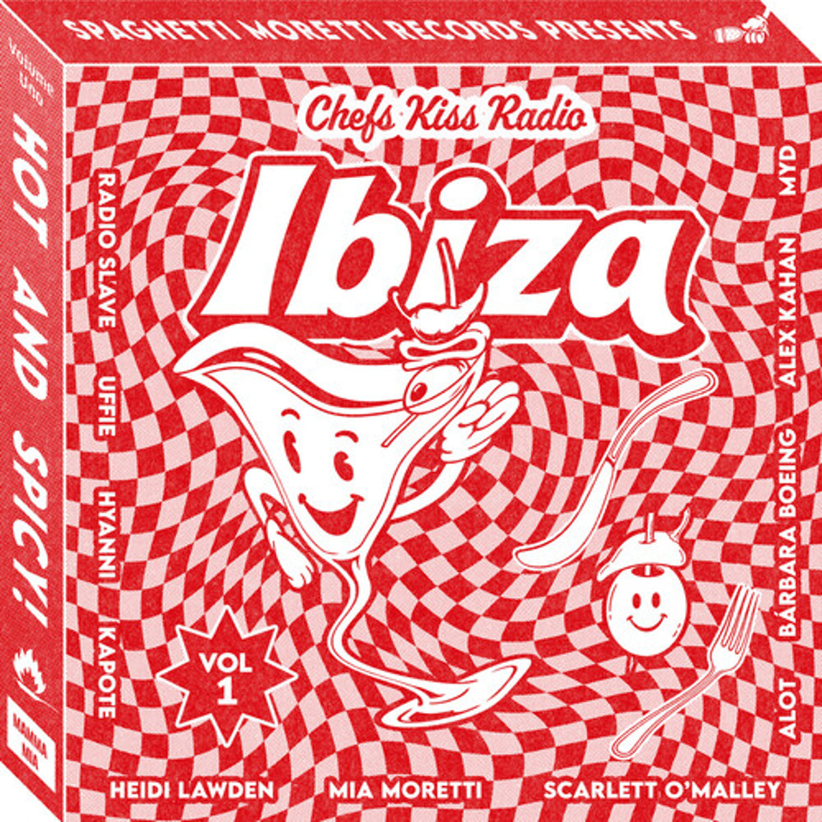 V/A "Chef's Kiss Radio Vol. 1: Ibiza" LP cover art