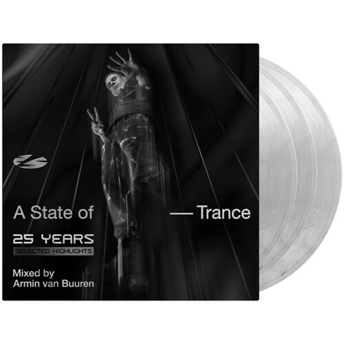 Armin Van Buuren "State of Trance 25 Years: Selected Highlights" (Limited Edition Silver vinyl; import) 3xLP cover art