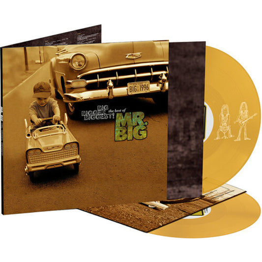 Mr. Big "Big, Bigger, Biggest! The Best of Mr. Big (30th Anniversary Edition)" 2xLP cover art