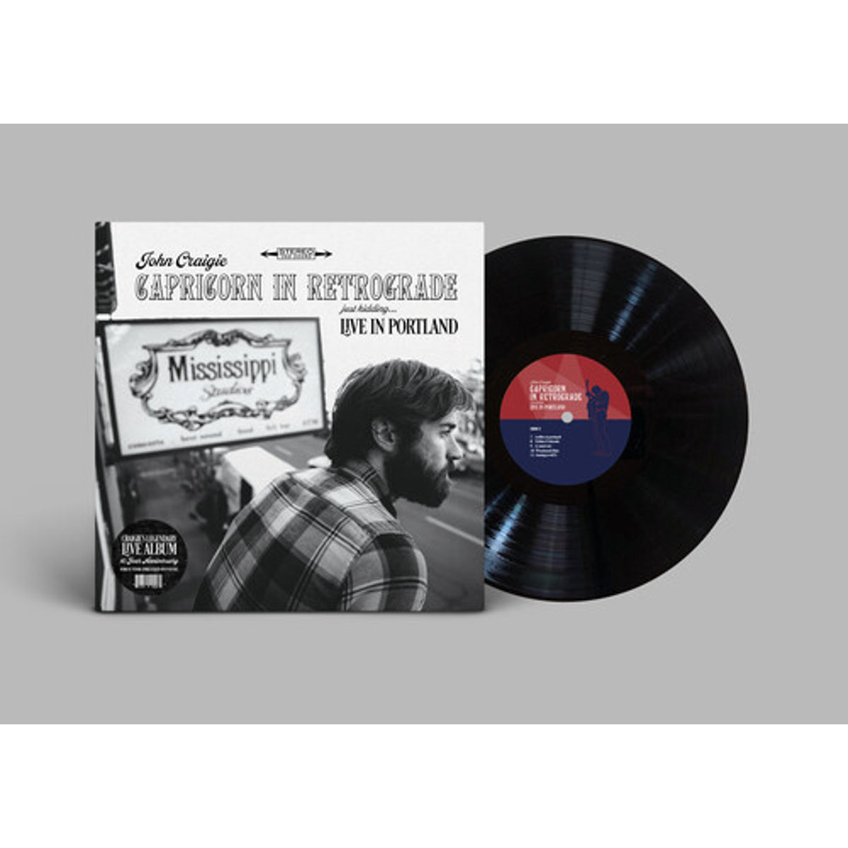 John Craigie "Capricorn in Retrograde...Just Kidding...Live in Portland" 2xLP cover art