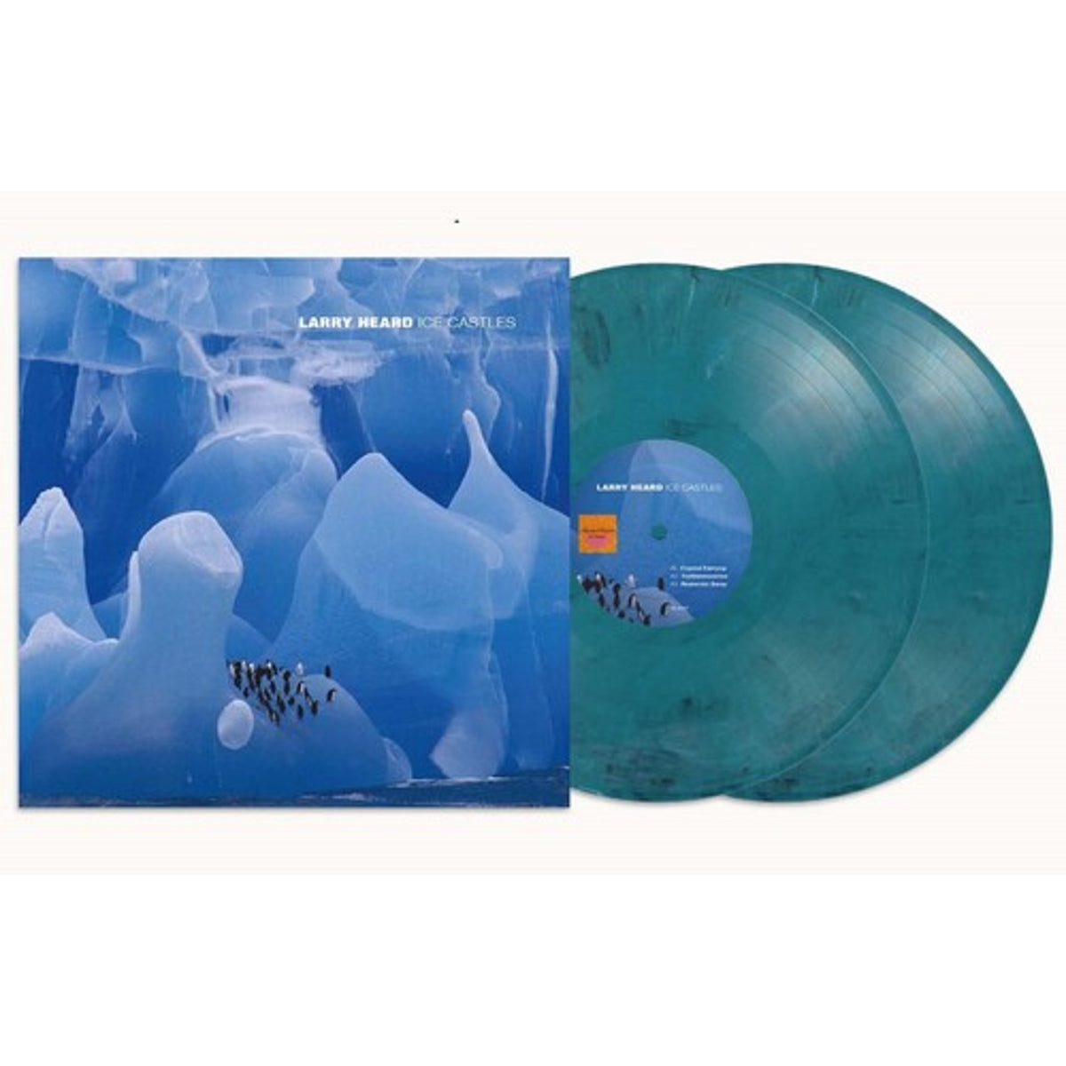 Larry Heard "Ice Castles" (Limited Edition Transparent Marbled Dark Blue vinyl) 2xLP cover art