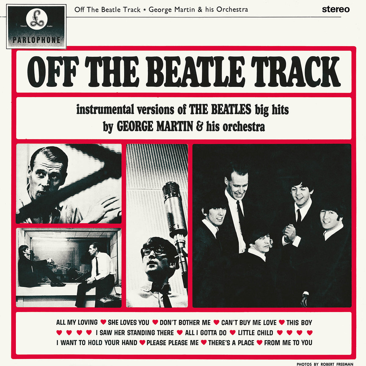 George Martin Orchestra "Off The Beatle Track" LP cover art