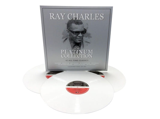 RAY Charles “Platinum Collection” (White Vinyl) LP cover art