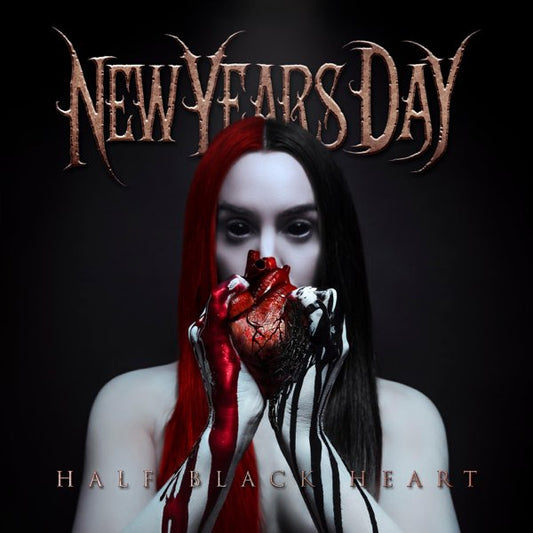 New Years Day Half Black Heart album cover