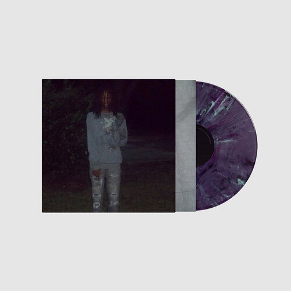 Zayok "In elsewhere" (Indie Exclusive Marbled Purple vinyl) LP cover art