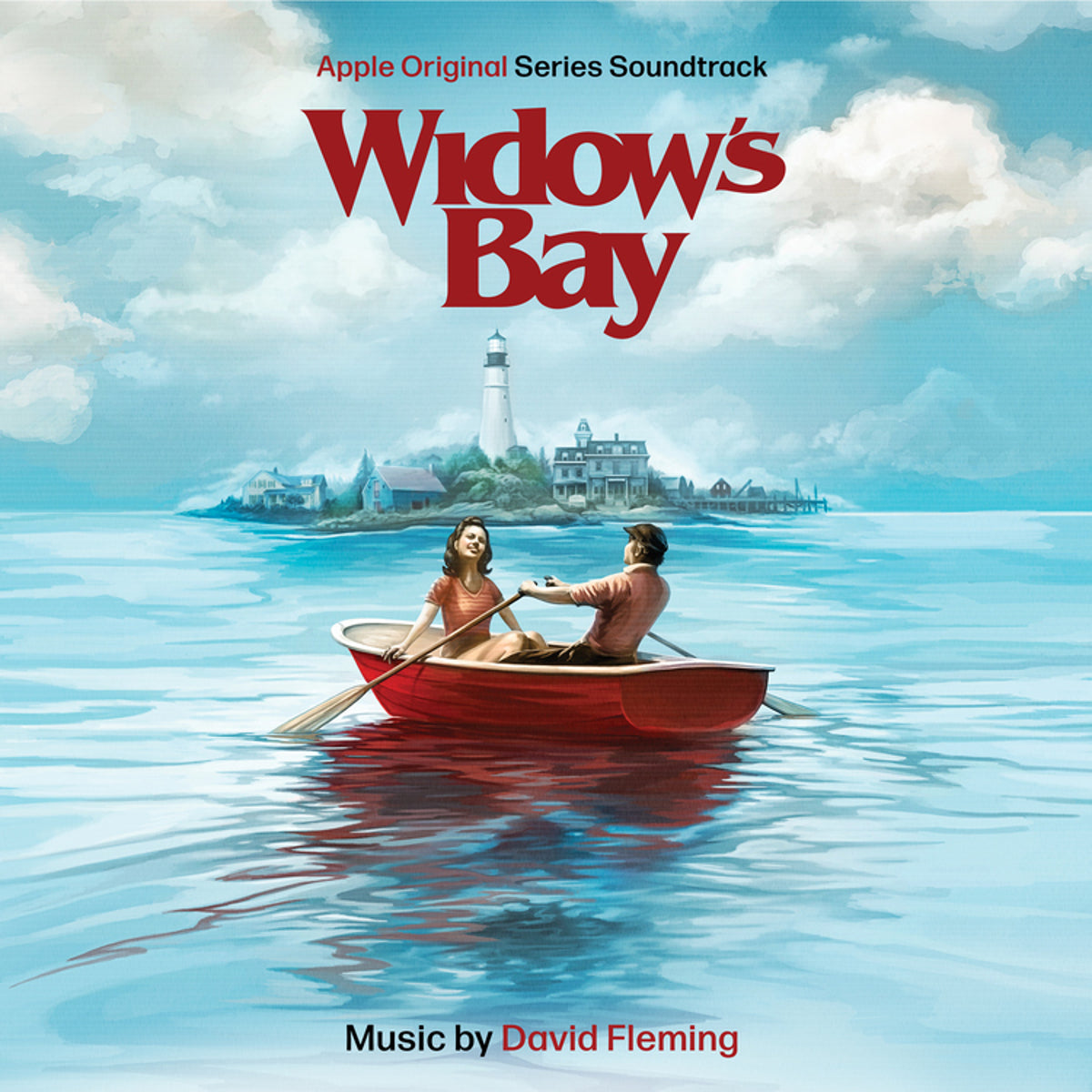 David Fleming "Widow's Bay (OST)" (Seafoam Green/Opaque Blue vinyl) 2xLP cover art