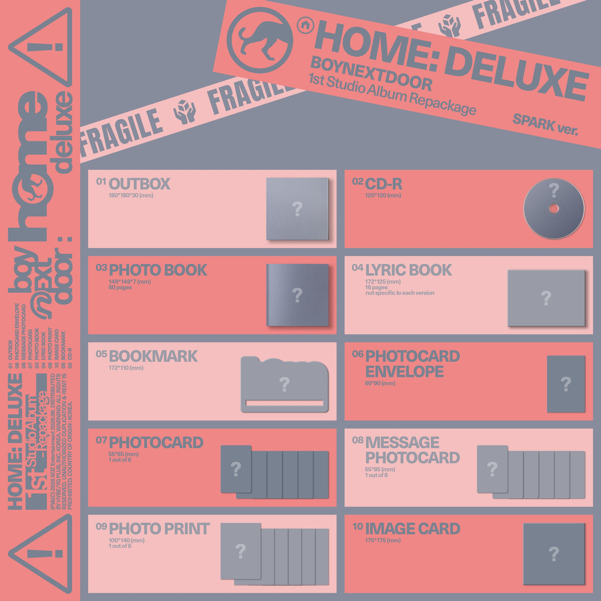BOYNEXTDOOR "1st Studio Album Repackage ‘HOME: DELUXE’" (SPARK Ver.) CD