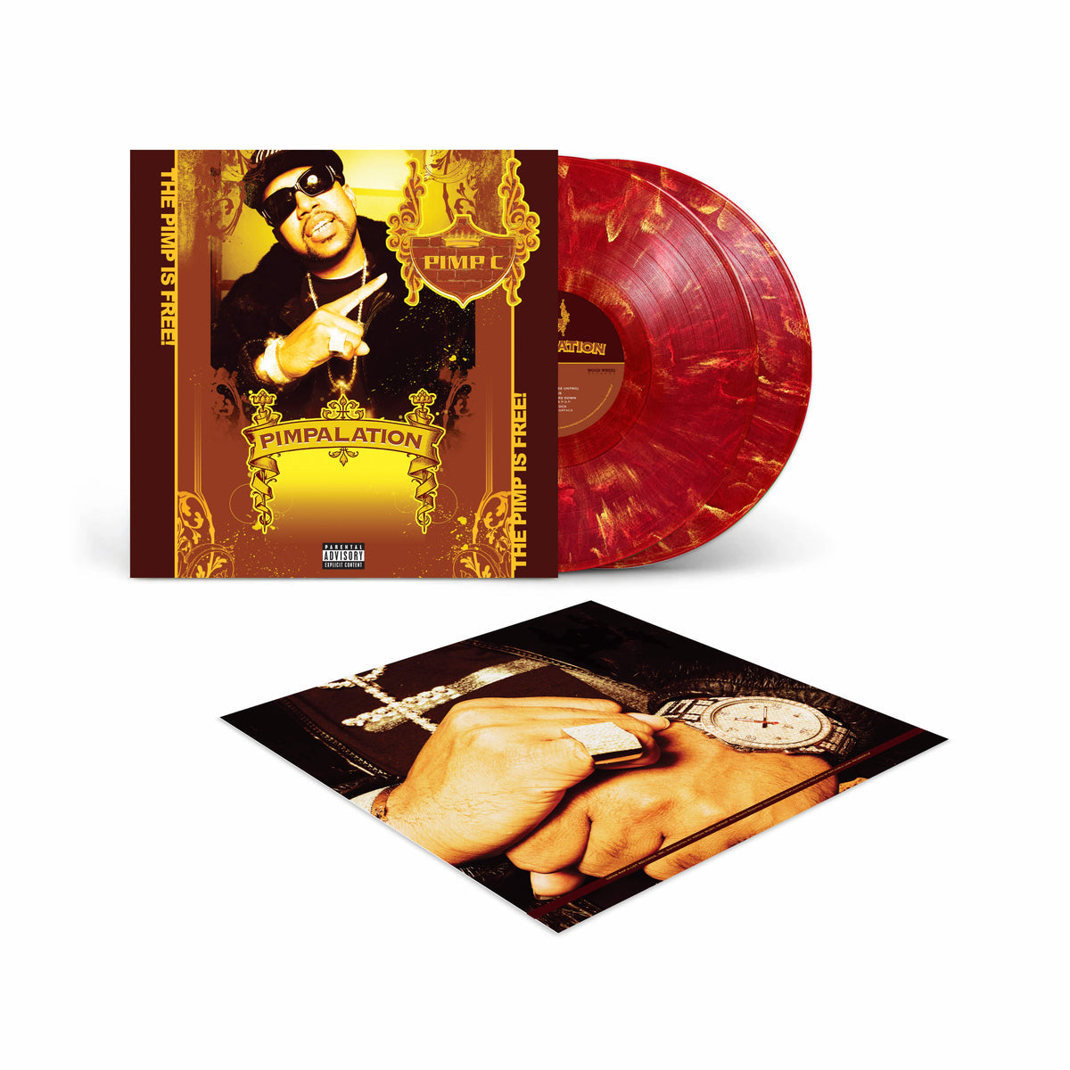 Pimp C "Pimpalation (20th Anniversary Reissue)" 2xLP (Indie Exclusive "Bordeaux Gold" (Color vinyl)) 2xLP cover art