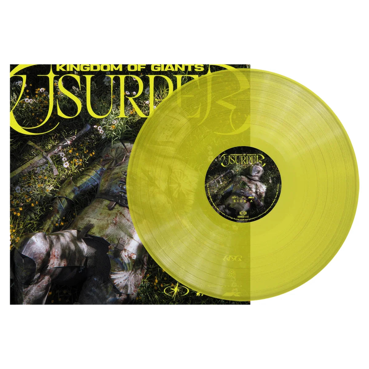 Kingdom Of Giants "Usurper" (Transparent Yellow vinyl) LP cover art