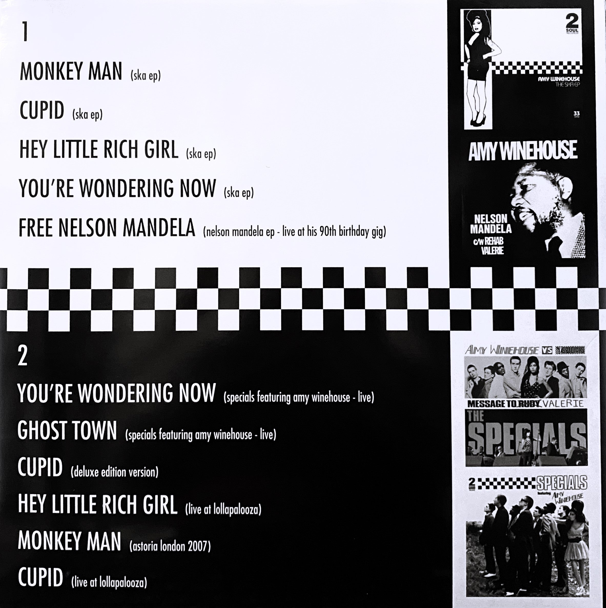 希少盤　THE SPECIALS AMY WINEHOUSE SKA Amy Winehouse  The Ska EP Vinyl, 2007 - YouTube