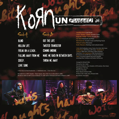 Korn "MTV Unplugged 2006" LP