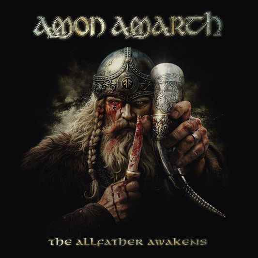 Amon Amarth The Allfather Awakens (Oden’s Hunt Marbled Vinyl) album cover