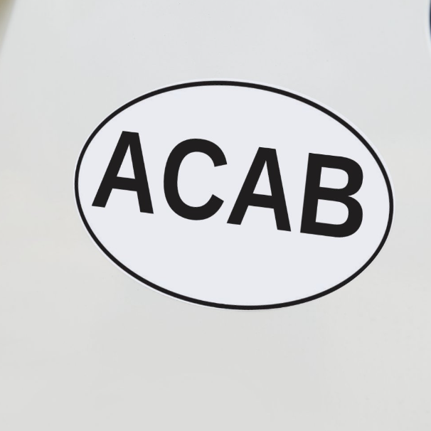 ACAB Oval Sticker