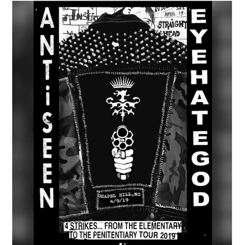 Antiseen / Eyehategod "4 Strikes.... From The Elementary To The Penitentiary Tour 2019" - TAPE