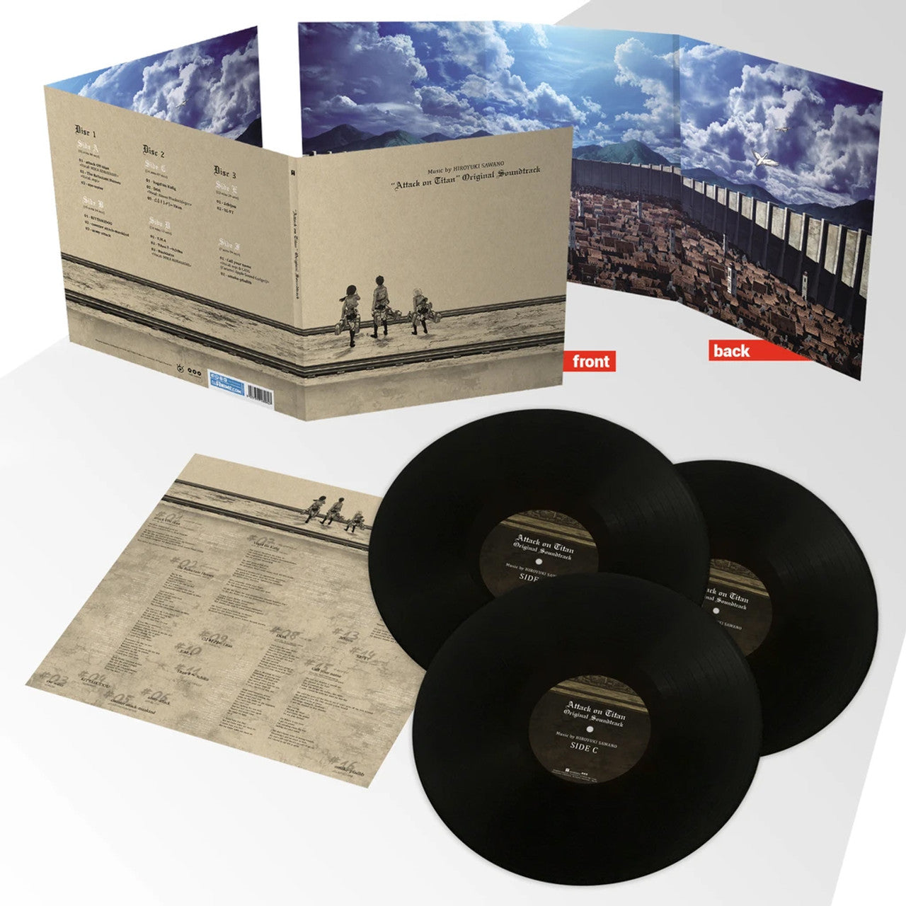 Hiroyuki Sawano "Attack On Titan OST" 3xLP