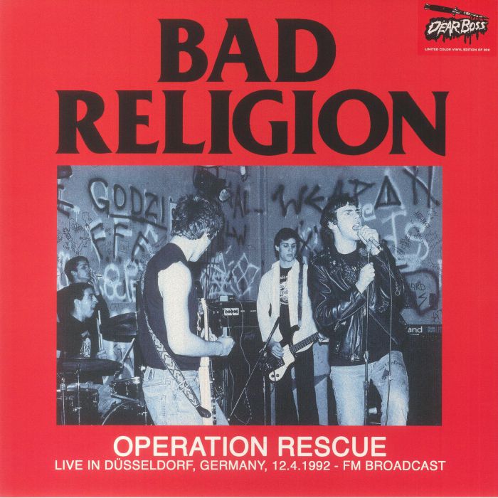 Bad Religion "Operation Rescue: Live is Dusseldorf, Germany 1992" LP