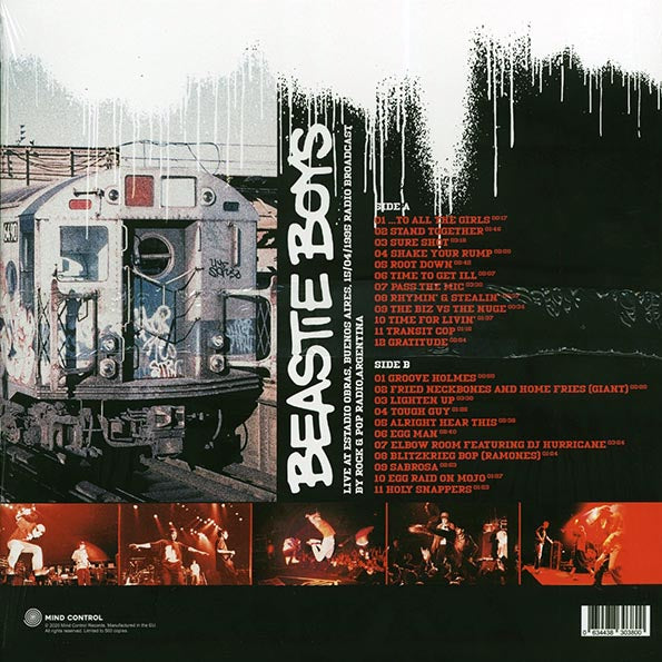 Beastie Boys "Live At Estadio Obras, Buenos Aires" LP
