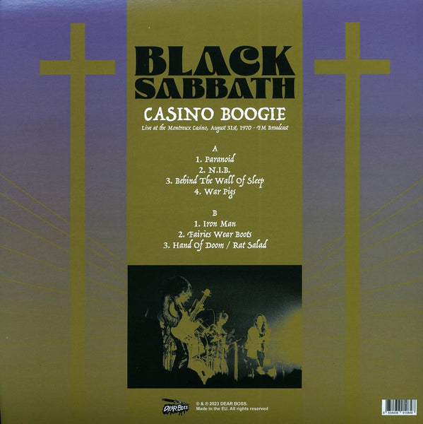 Black Sabbath "Casino Boogie: Live At The Montreux Casino, August 31st 1970" LP