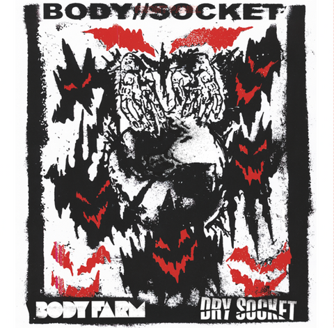 Body Farm / Dry Socket - split LP