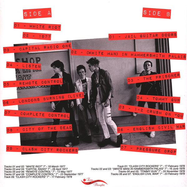 Clash, The “No Elvis, Beatles, Or The Rolling Stones: The Singles 1977-1979 (Vol 1)" LP