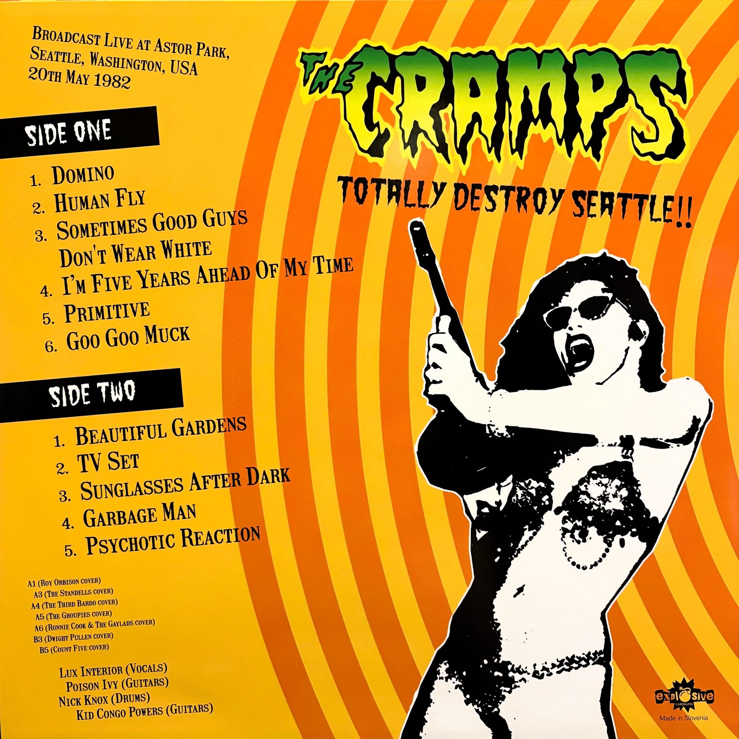 Cramps "Totally Destroy Seattle!!" LP – Dead Tank Records