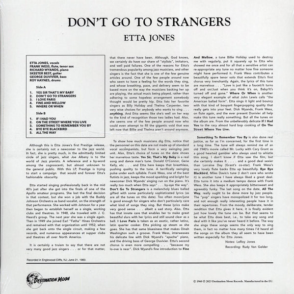 Etta Jones "Don't Go To Strangers" LP