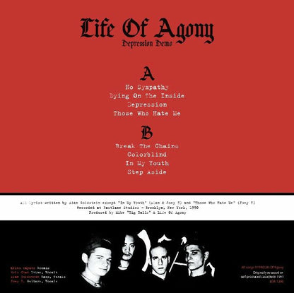 Life of Agony "Depression Demo" LP