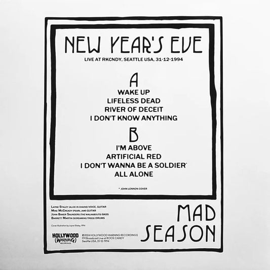 Mad Season "New Year's Eve - Live At RKCNDY, Seattle 1994" LP
