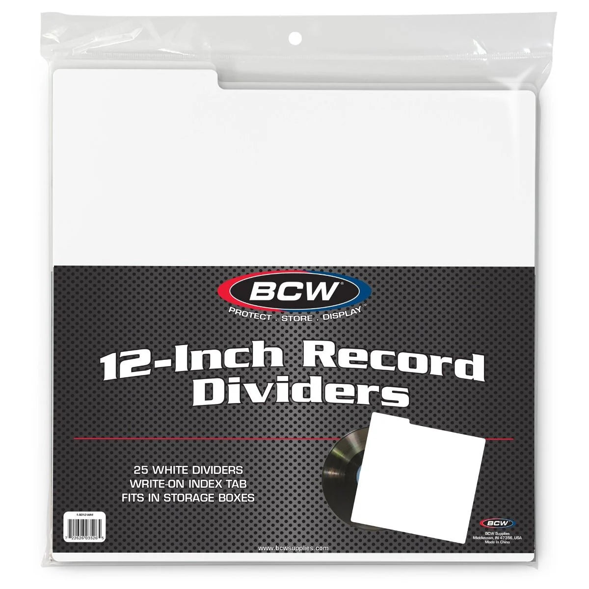 25 - 12 Inch Record Dividers