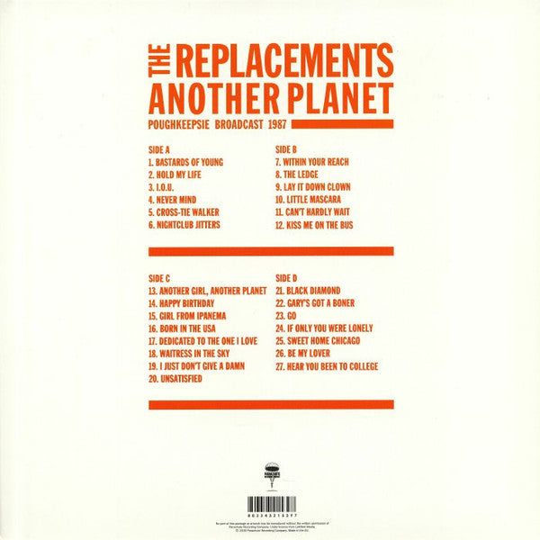 Replacements, The "Another Planet - Poughkeepsie Broadcast 1987" 2xLP