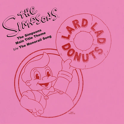 The Simpsons "Main Title Theme / The Monorail Song" DIE-CUT 10"