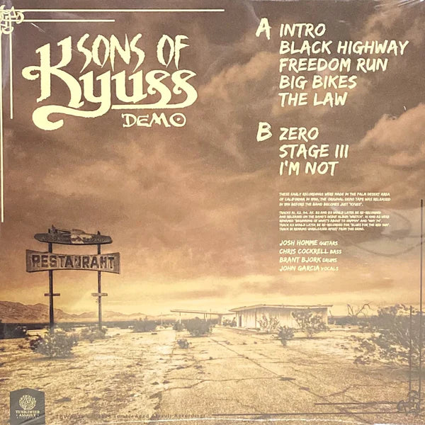 Sons of Kyuss "Demo" LP