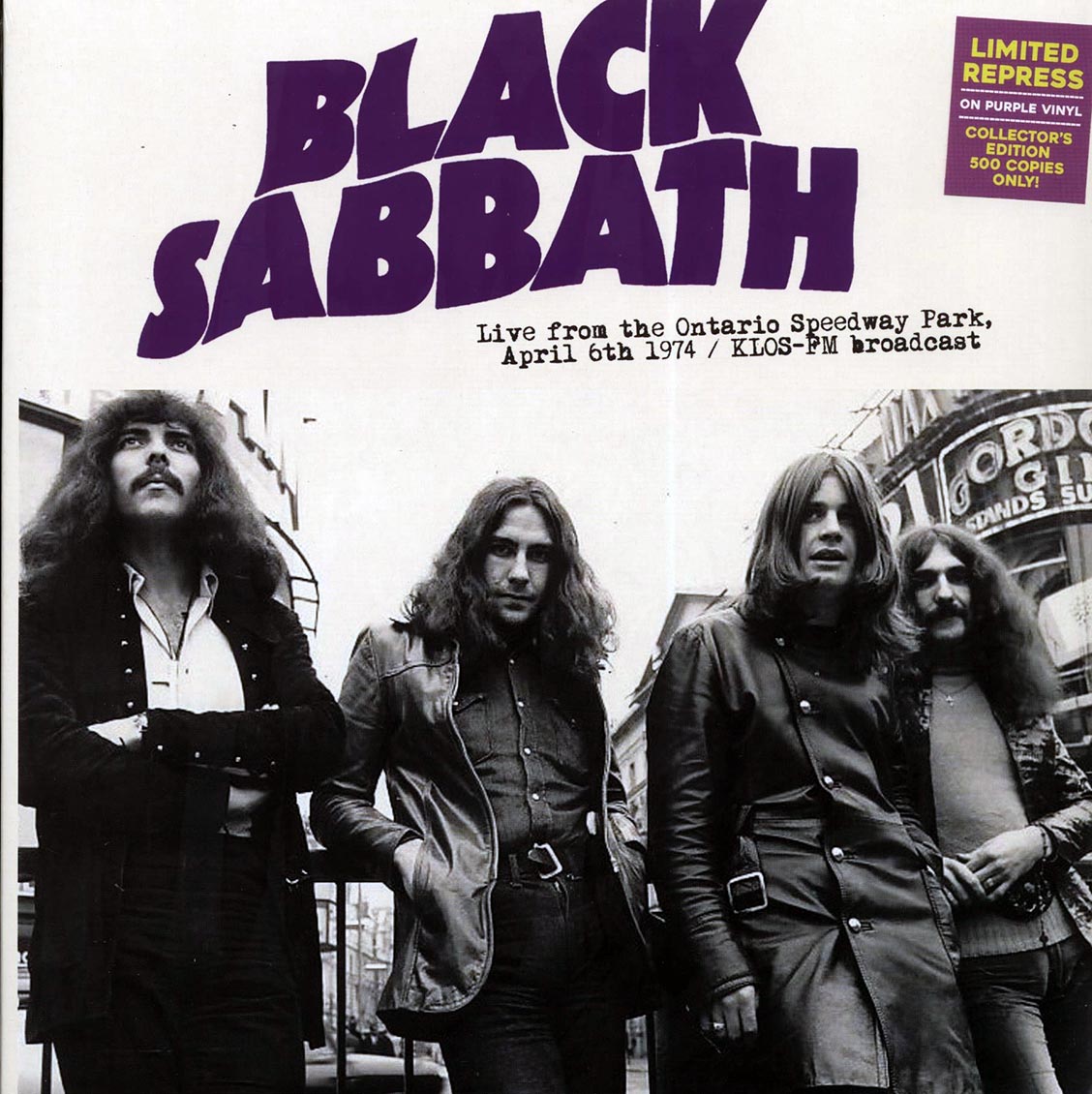 Black Sabbath "Live From The Ontario Speedway Park, April 6th 1974" LP
