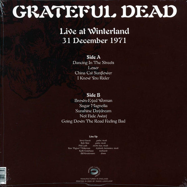 Grateful Dead "Live At Winterland, December 31, 1971" LP
