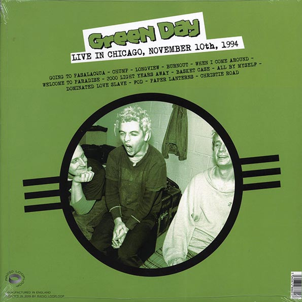 Green Day "Live In Chicago, November 10th 1994" LP